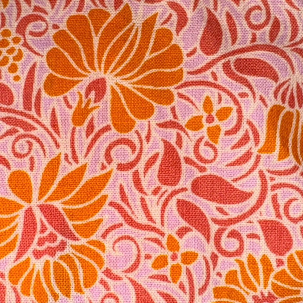 Zara Orange/Pink Linen Blend Floral Blogger Favorite Size XL NWT Mini Skirt - Picture 7 of 8